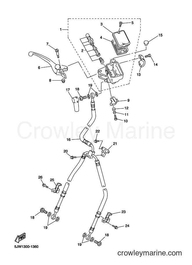 2001 Sport Bike FJR1300 - FJR1300 (5JW1) [101] - FRONT MASTER CYLINDER