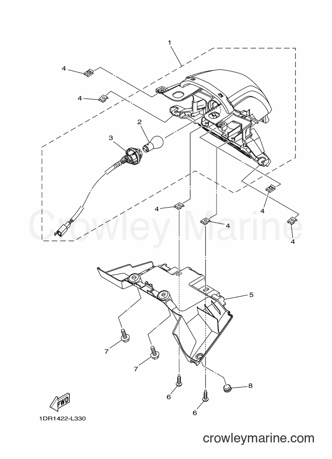 Yamaha Motors XC115S (1DR7) [010] - TAILLIGHT