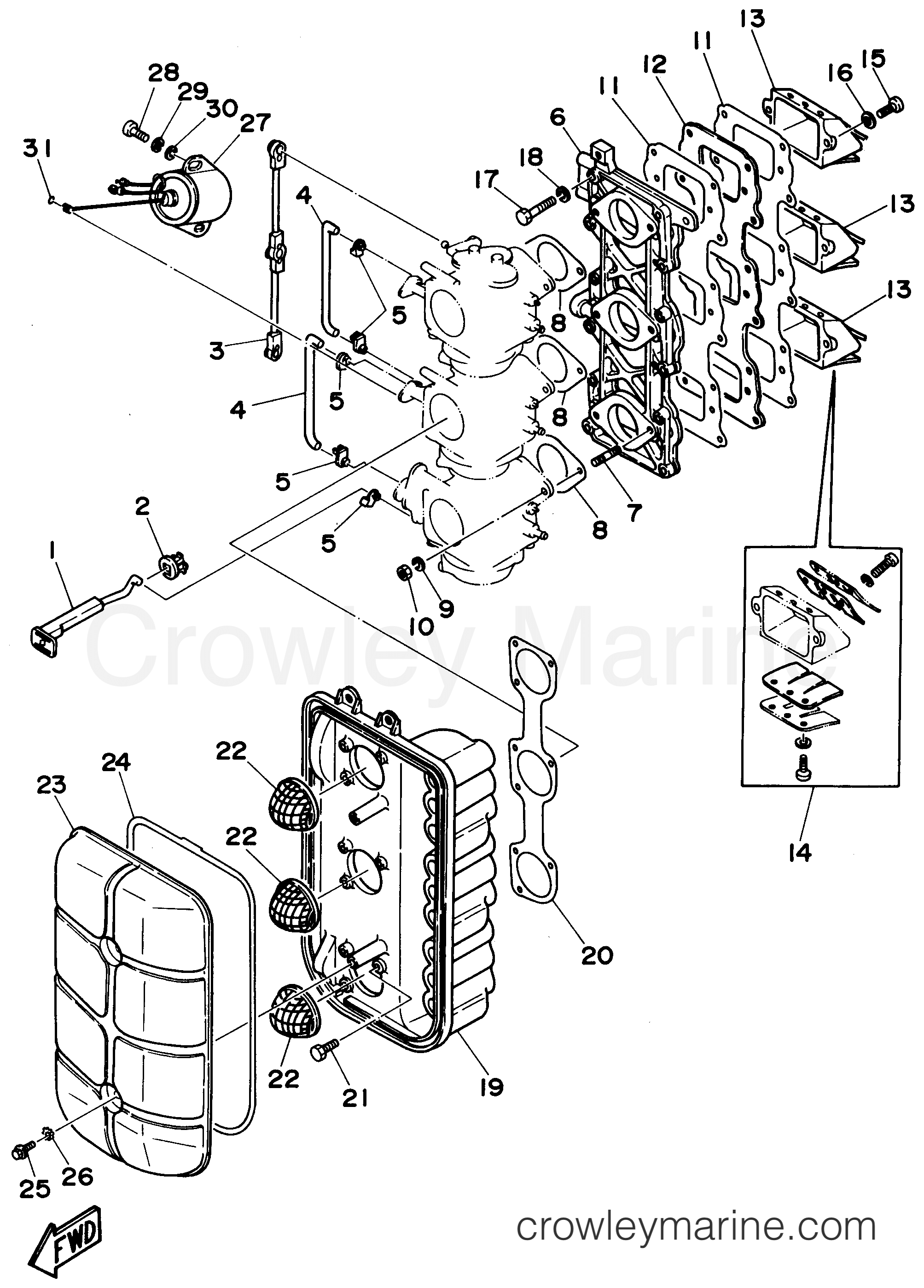 Yamaha Motors C75TLRU - INTAKE