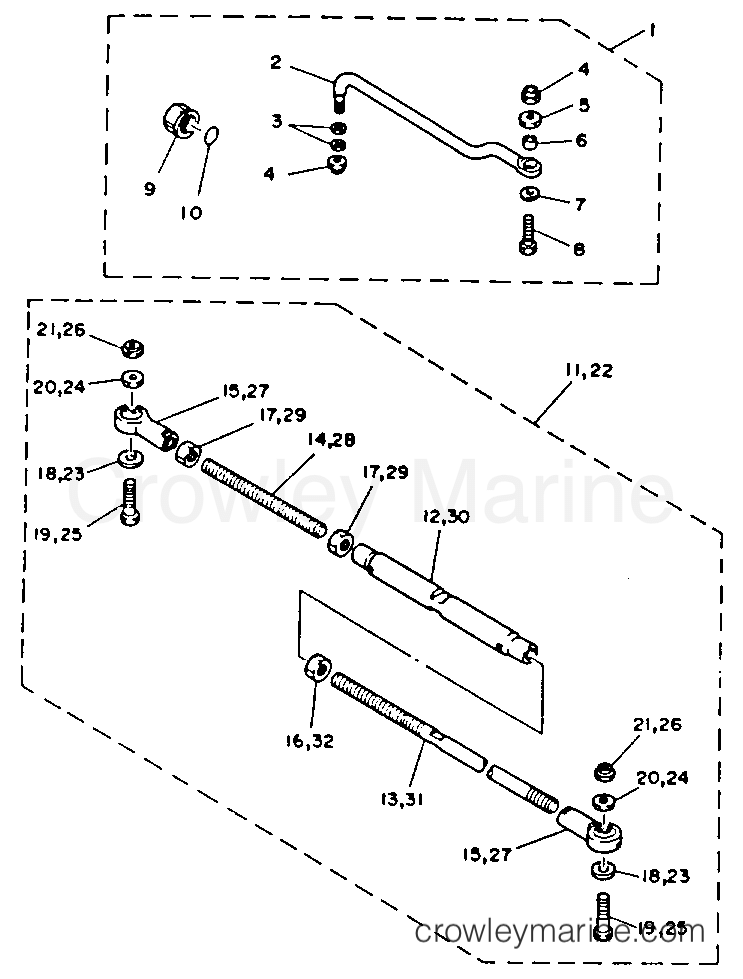 Yamaha Motors C85TLRR - STEERING GUIDE ATTACHMENT