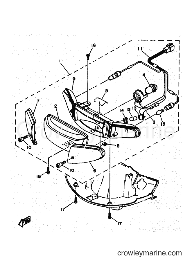 Yamaha Motors YA50R (4PC4) [999] - HEADLIGHT