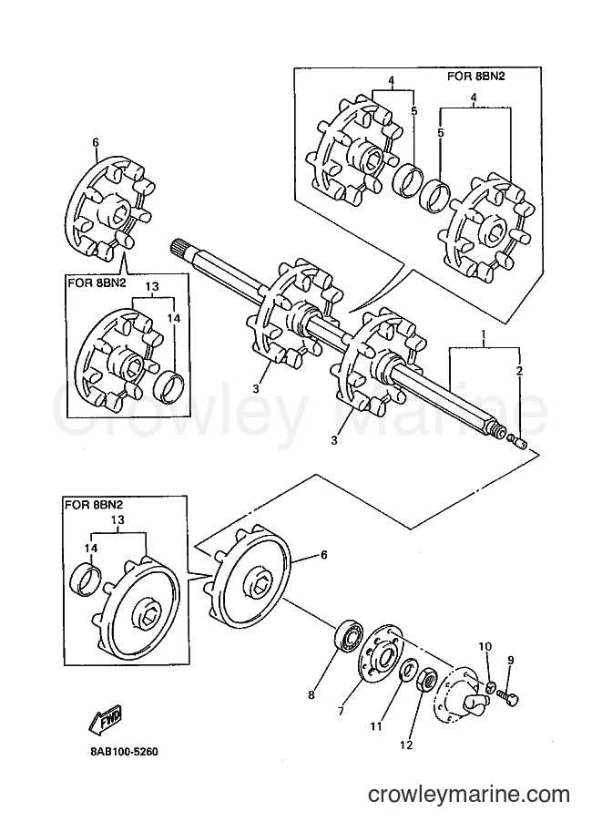 1995 Snowmobile VX500 - VX500 (8AB2) [010] - TRACK DRIVE 1