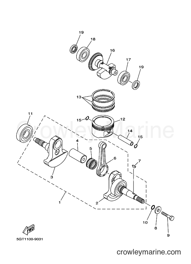 2000 ATV YFM600FWA - YFM600FWA (5GT8) [010] - CRANKSHAFT & PISTON
