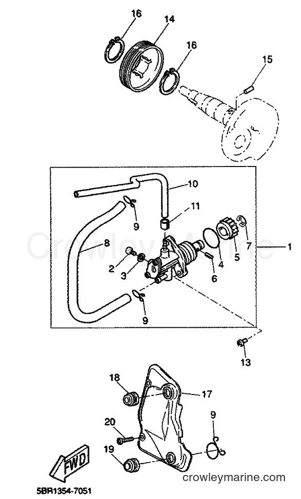 1999 Scooter YQ50 - YQ50 (5HEA) [010] - OIL PUMP