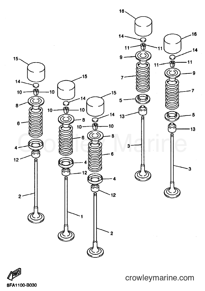 Yamaha Motors RX10 (8FH2) [020] - VALVE