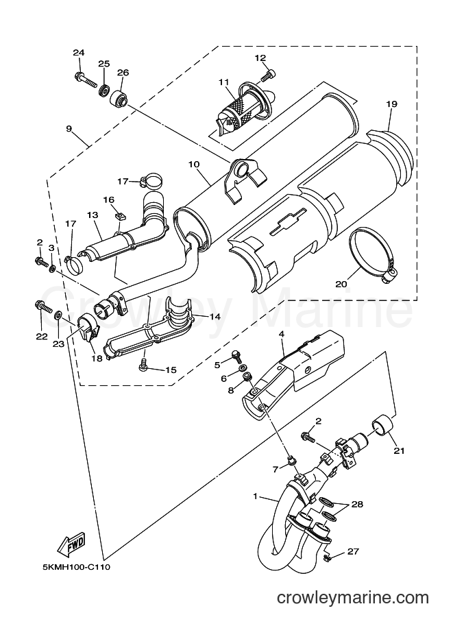 2007 ATV YFM660FWA - YFM660FWA (2C6P) [010] - EXHAUST
