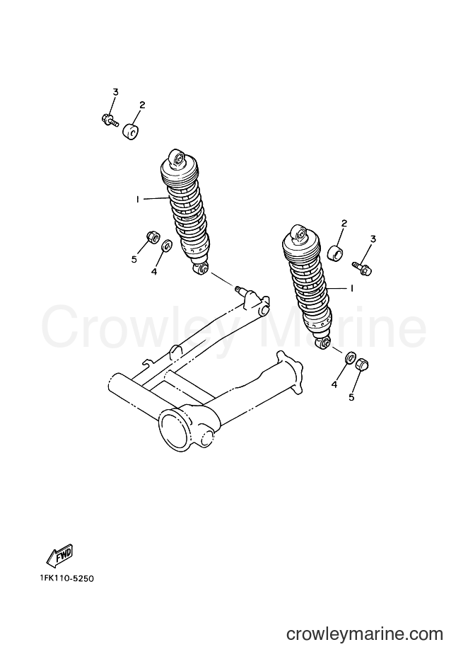 2001 Cruiser VMX12 - VMX12 (3LRD) [010] - REAR SUSPENSION