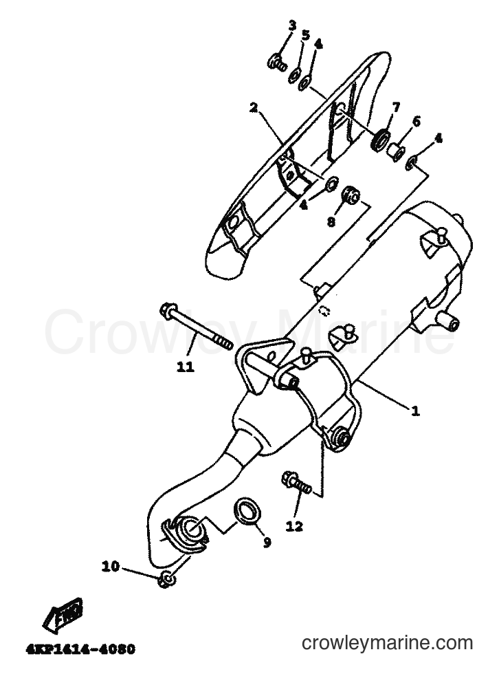 1999 Scooter XC125TR - XC125TR (4THF) [010] - EXHAUST