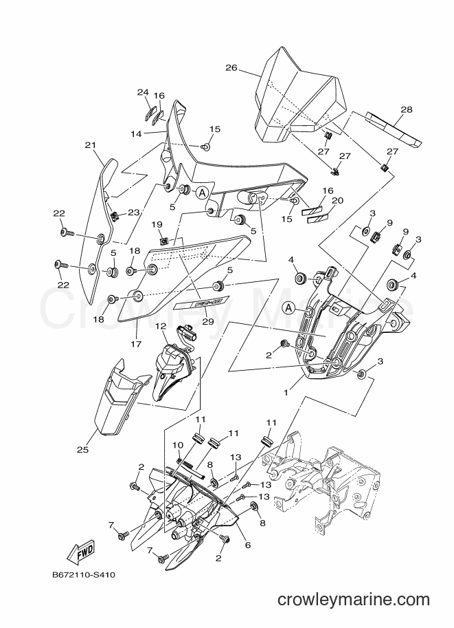 Yamaha Motors MTN1000 (B674) [010] - COWLING 2