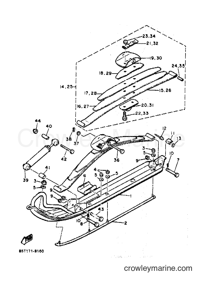 1990 Snowmobile ET400TP - ET400TP (87W1) [010] - SKI