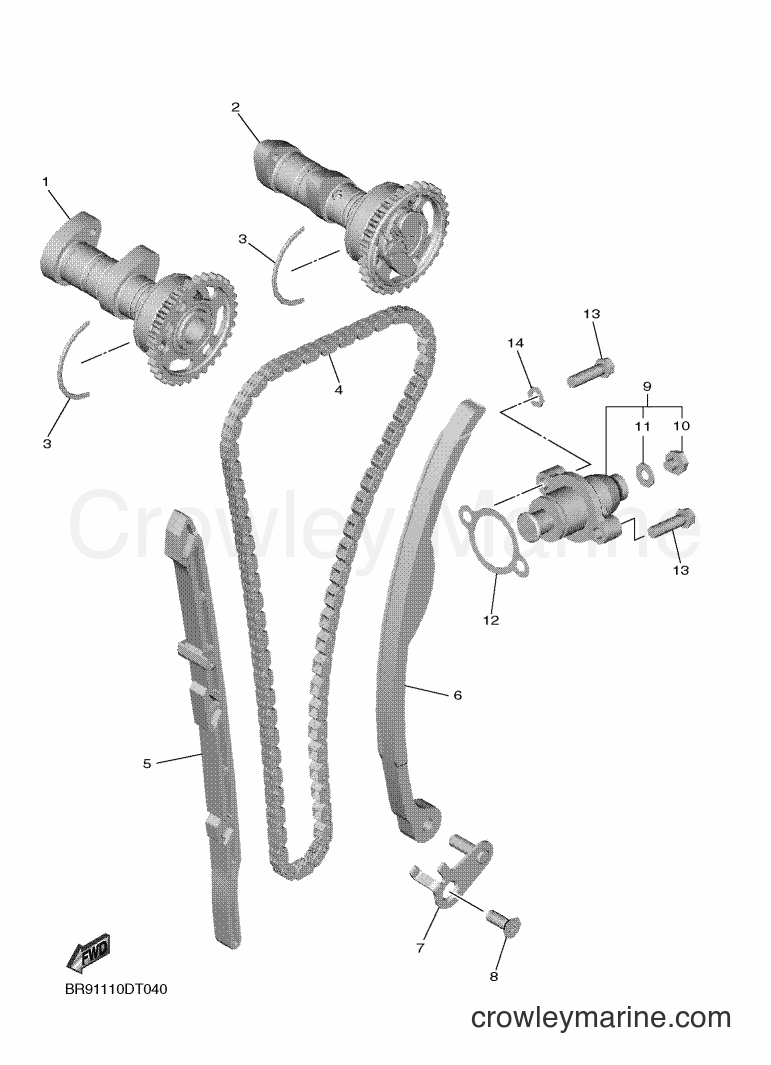 2019 Dirt Bike YZ450FX - YZ450FX (B3J2) [010] - CAMSHAFT & CHAIN