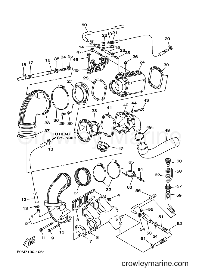 Yamaha Motors XL700-B (F0MC) [01B] - EXHAUST 1