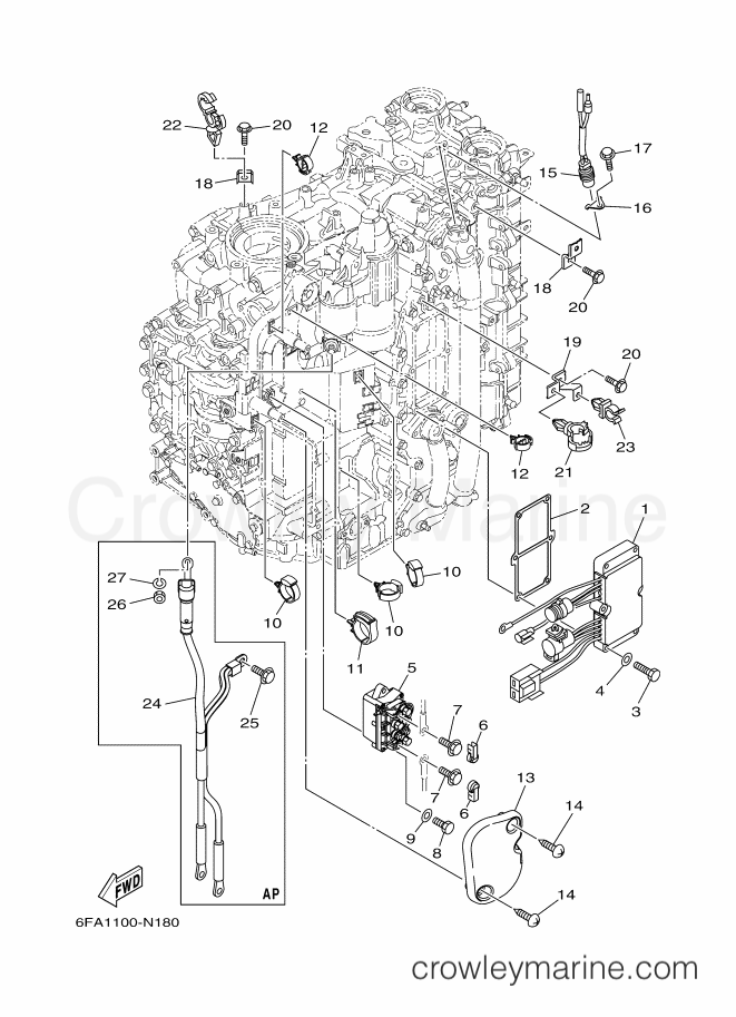 Yamaha Motors F175AETX (6FA2) [020] - ELECTRICAL 2
