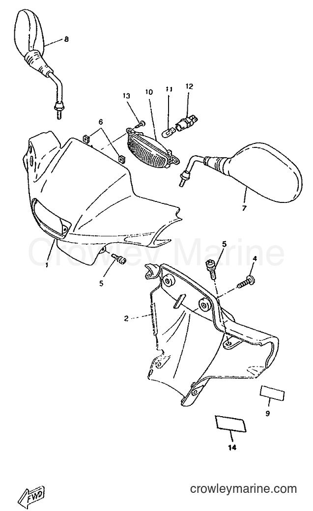 1996 Scooter CW50RSP - CW50RSP (4WS1) [999] - COWLING 1