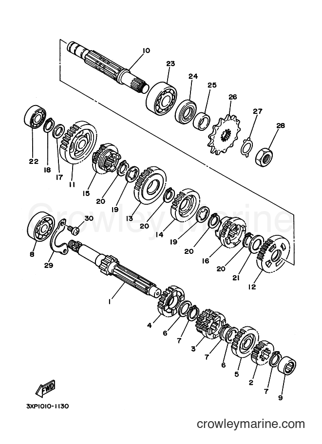 1991 Dirt Bike WR200R - WR200R (4BF1) [010] - TRANSMISSION