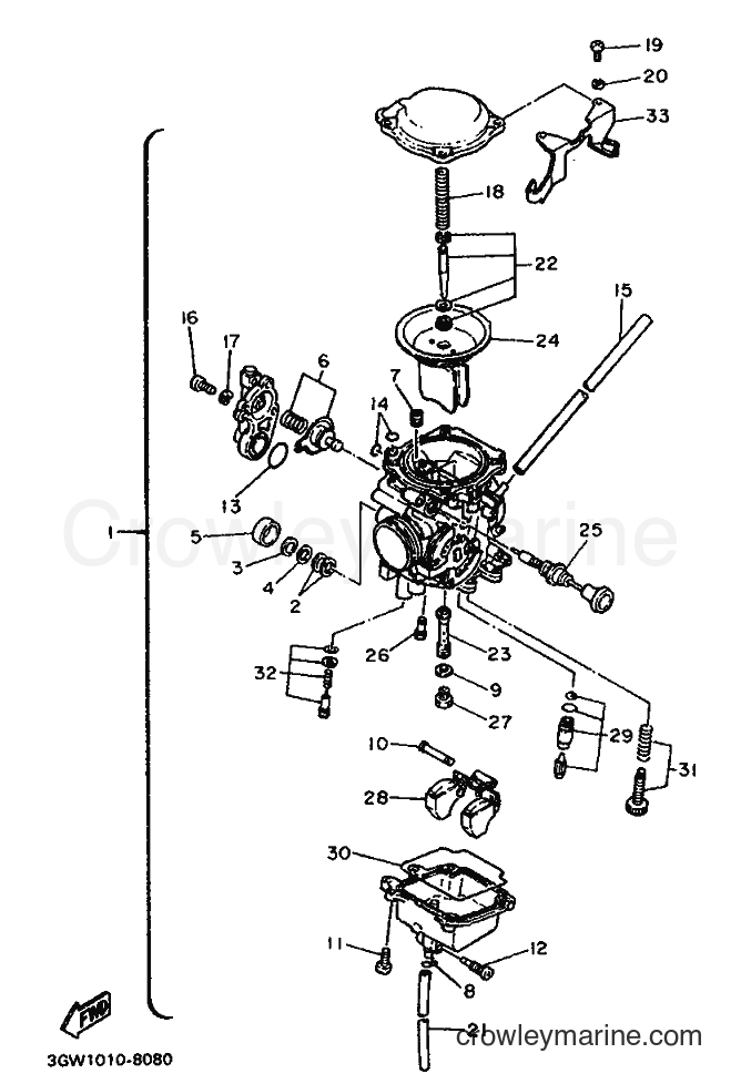 Yamaha Motors SR500 (3EB3) [999] - CARBURETOR