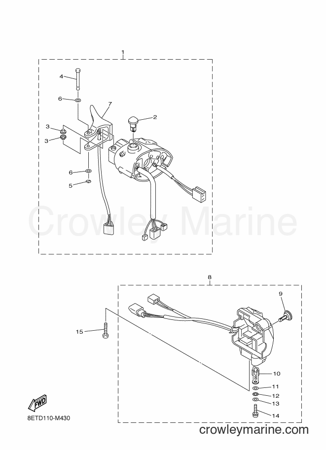 Yamaha Motors RS10VT (8ETH) [020] - HANDLE SWITCH & LEVER