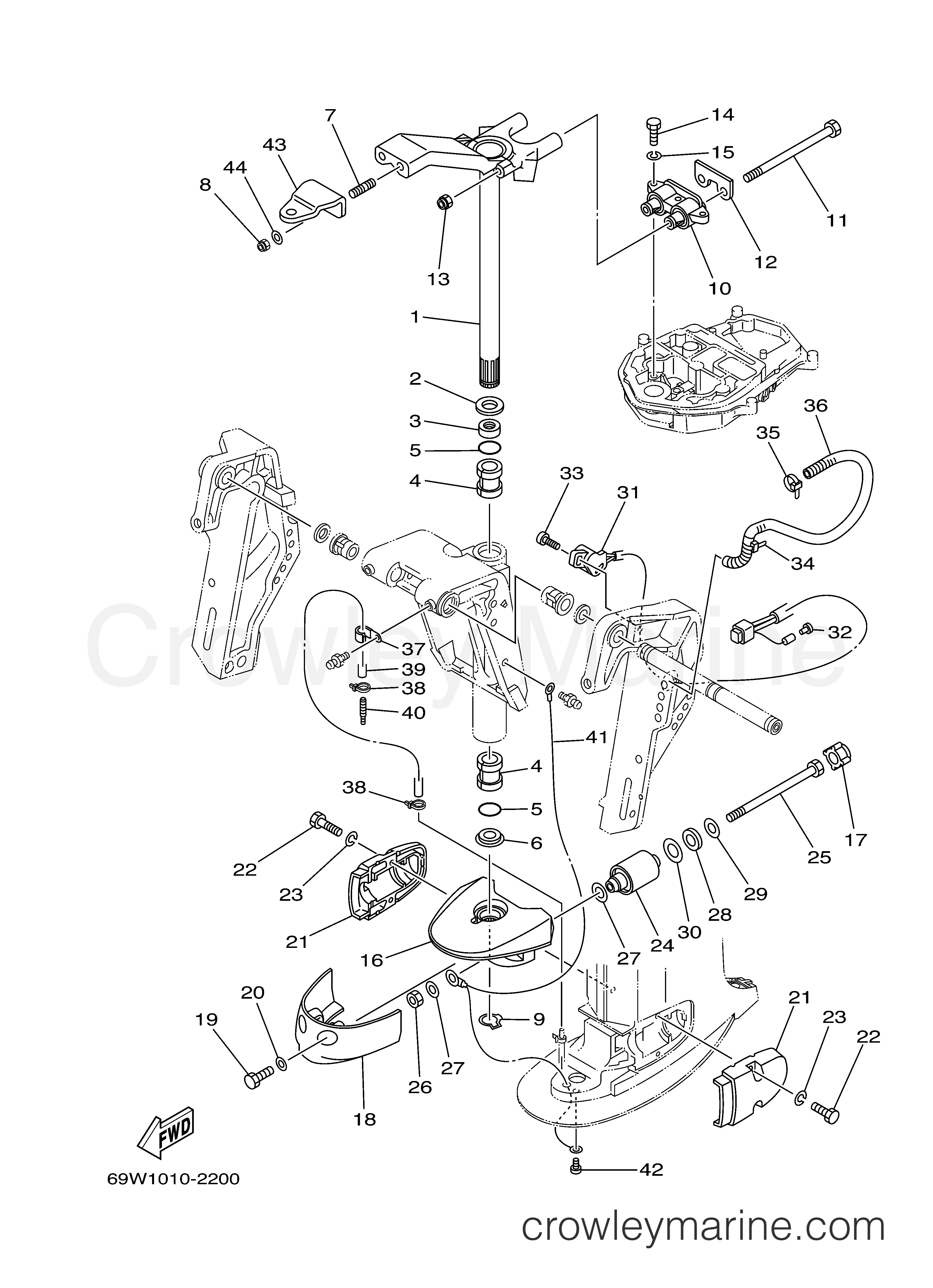 Yamaha Motors F60TLRA - BRACKET 2