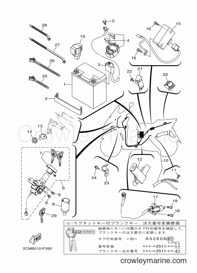 2015 Maxi-Scooter MW125A - MW125A (2CMB) [010] - ELECTRICAL 1