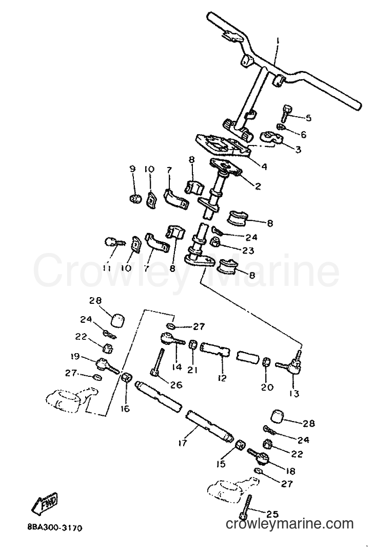 Yamaha Motors EX570ST (8BA1) [010] - STEERING