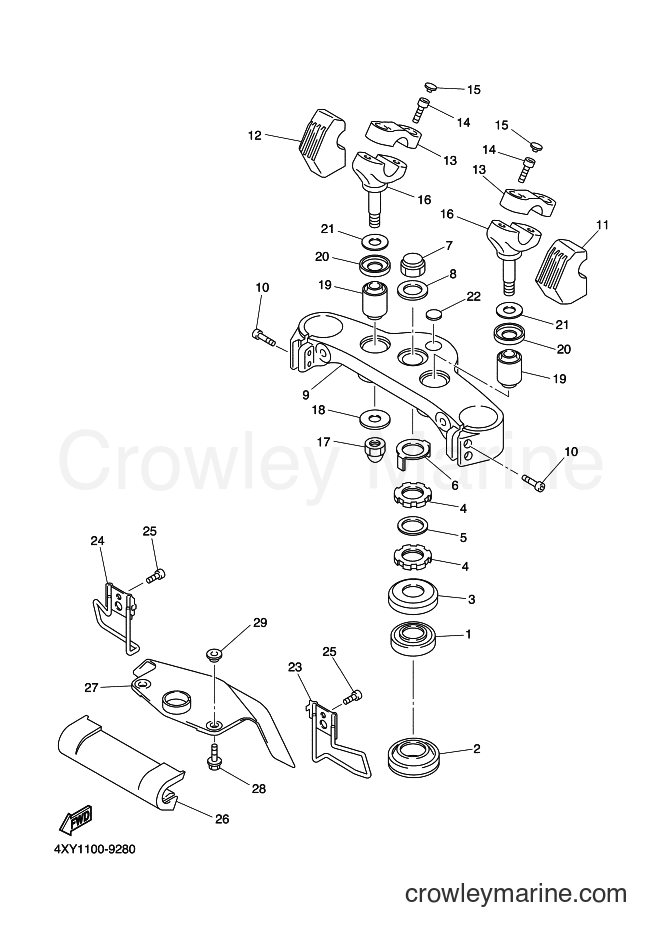 Yamaha Motors XVZ13TFL (5MC3) [010] - STEERING