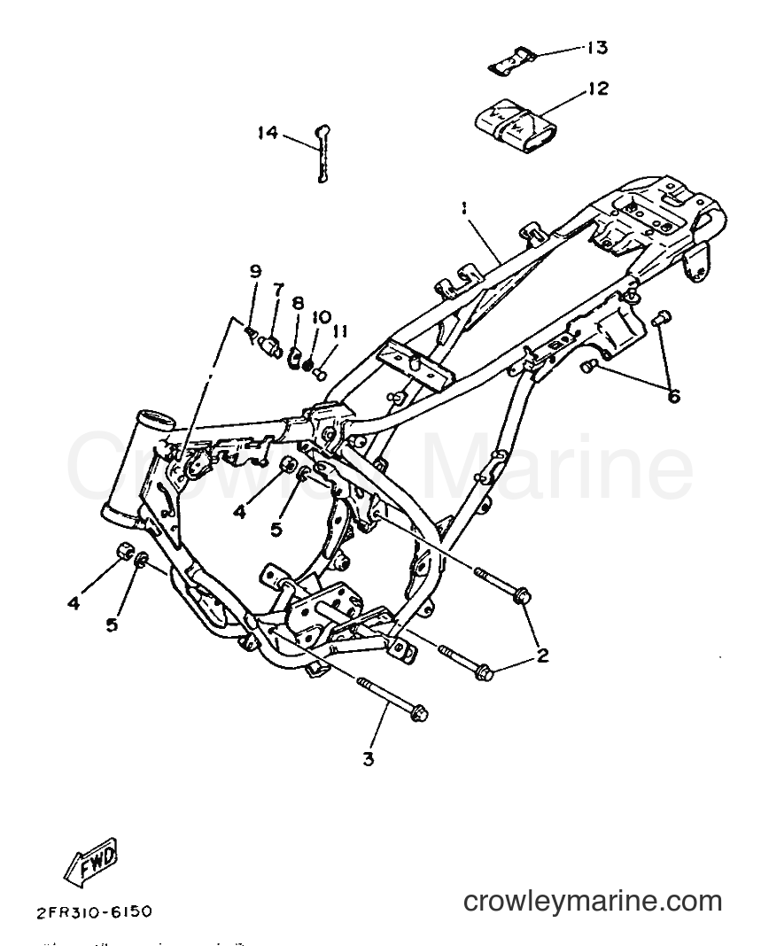 1986 Street Bike RD50M - RD50M (2FR) [999] - FRAME