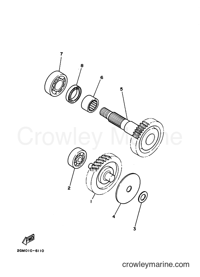 1992 Scooter CH80 - CH80 (3WX2) [999] - TRANSMISSION