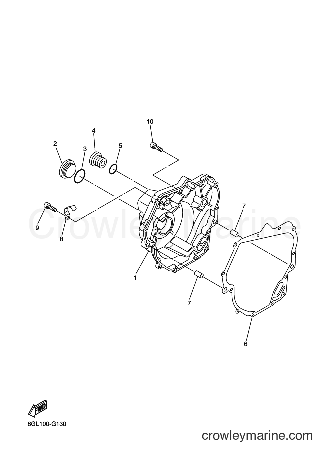 2009 Snowmobile RFX10ST2 - RFX10ST2 (8HL2) [010] - CRANKCASE COVER 1