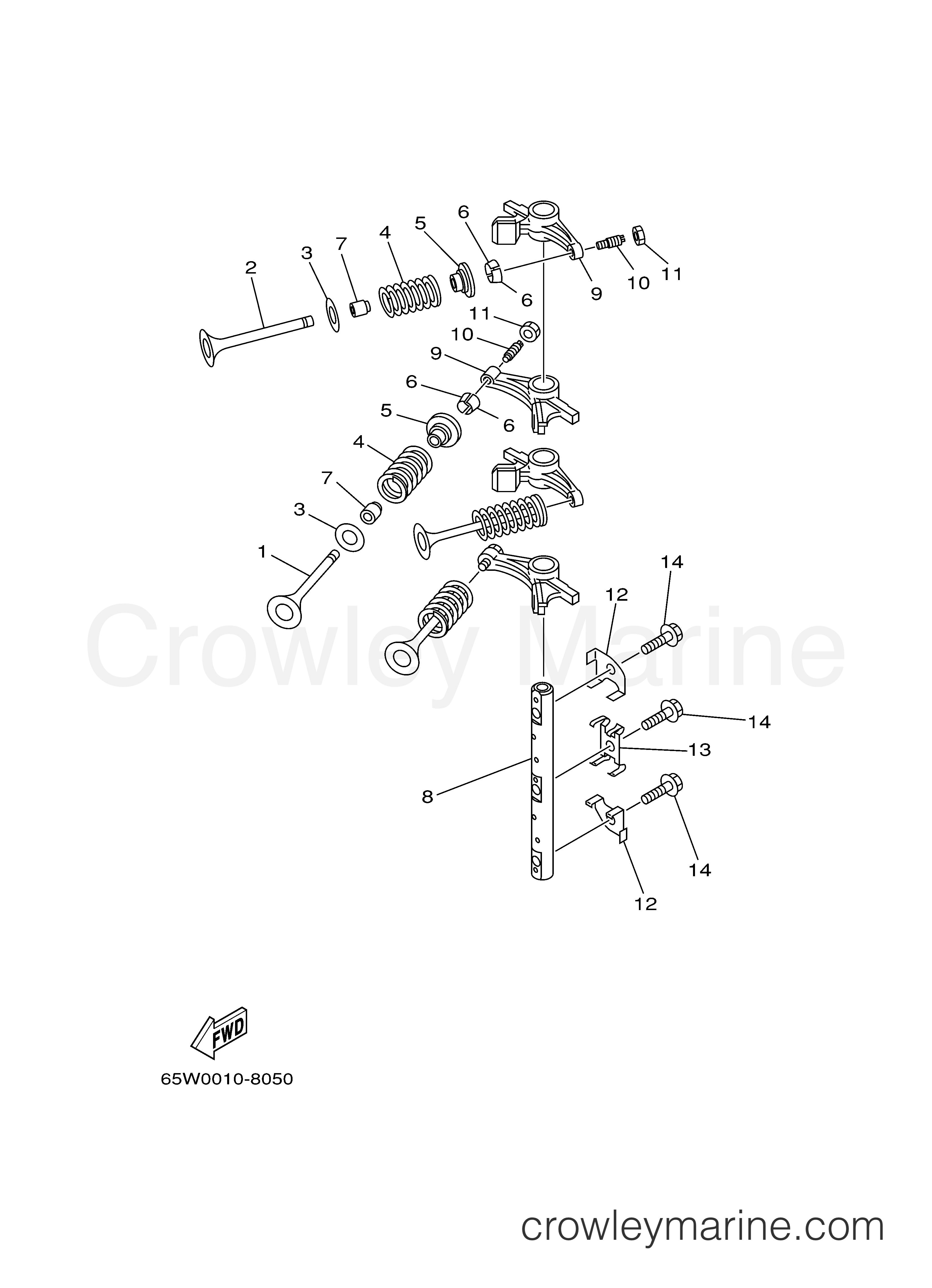 Yamaha Motors F25TLRY - VALVE