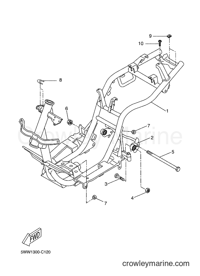 Yamaha Motors CW50LN (1WP1) [020] - FRAME
