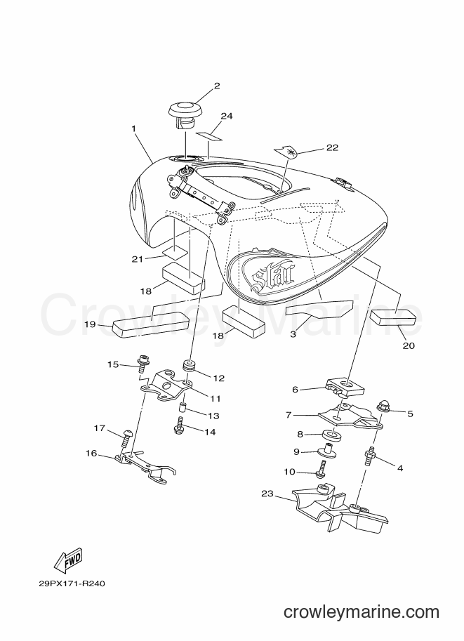 2016 Cruiser XV1900CU - XV1900CU (29PX) [010] - FUEL TANK