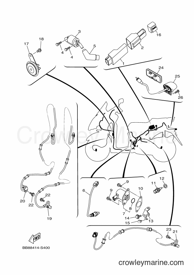 Yamaha Motors MWS150-A (BB8B) [010] - ELECTRICAL 2