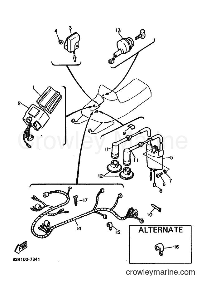 1988 Snowmobile ET340 - ET340 (83T0) [010] - ELECTRICAL 1