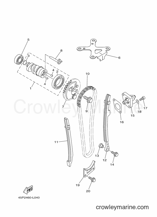 Yamaha Motors FZ16 (45P2) [010] - CAMSHAFT & CHAIN