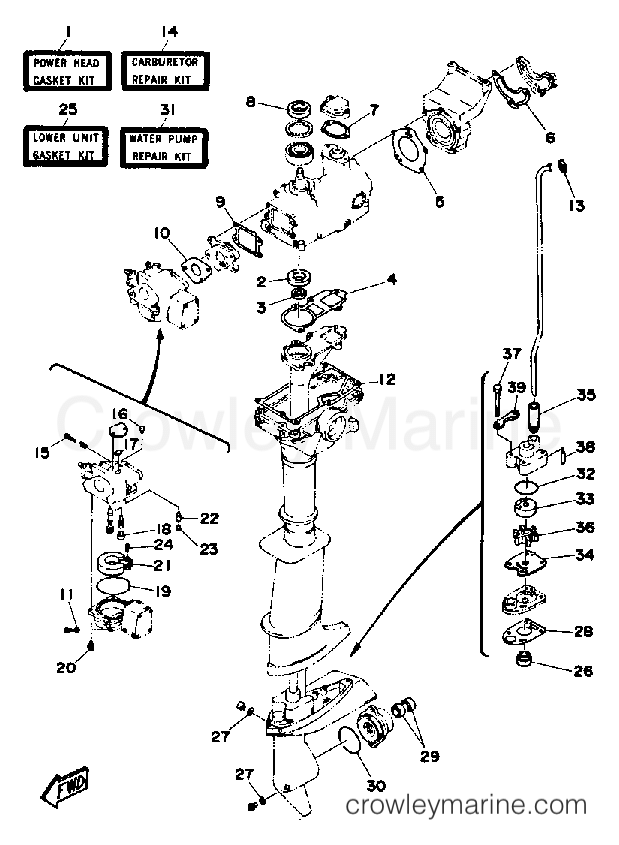 Yamaha Motors 3SD - REPAIR KIT
