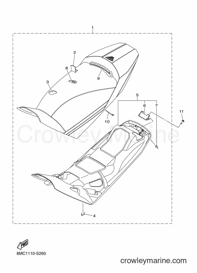 2017 Snowmobile SRS10XL37 - SRS10XL37 (8MC2) [010] - SEAT