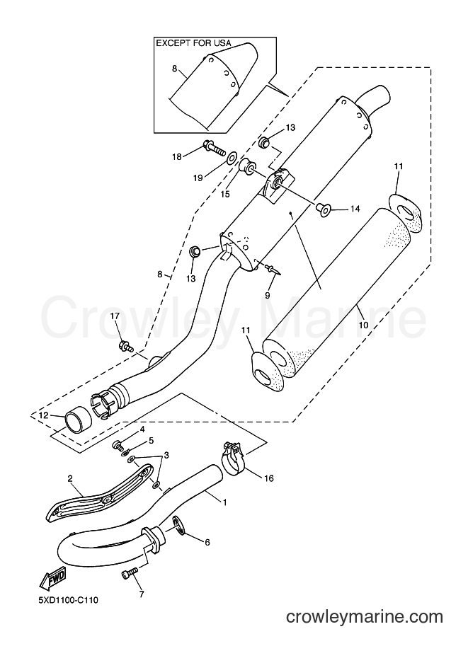 2004 Dirt Bike YZ450F - YZ450F (5XD2) [080] - EXHAUST