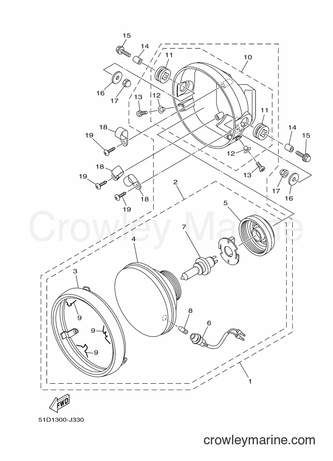 2012 Street Bike YBR125ED - YBR125ED (51D2) [010] - HEADLIGHT