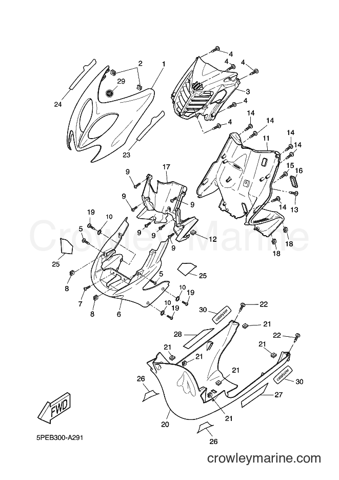 2002 Scooter YQ50L - YQ50L (5PEB) [030] - LEG SHIELD