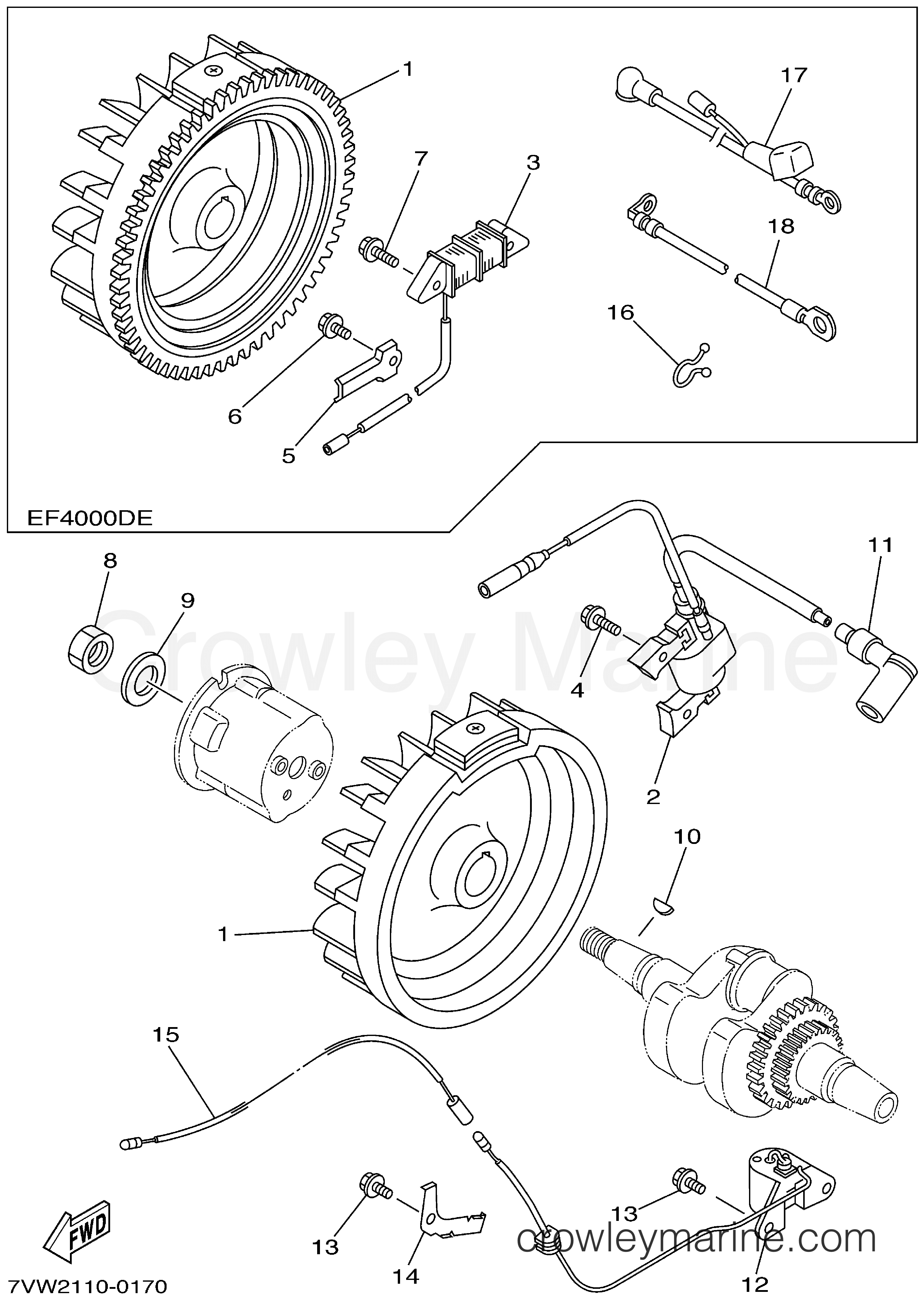 Yamaha Motors EF4000DEC  (YG4000DX_DEC) - MAGNETO