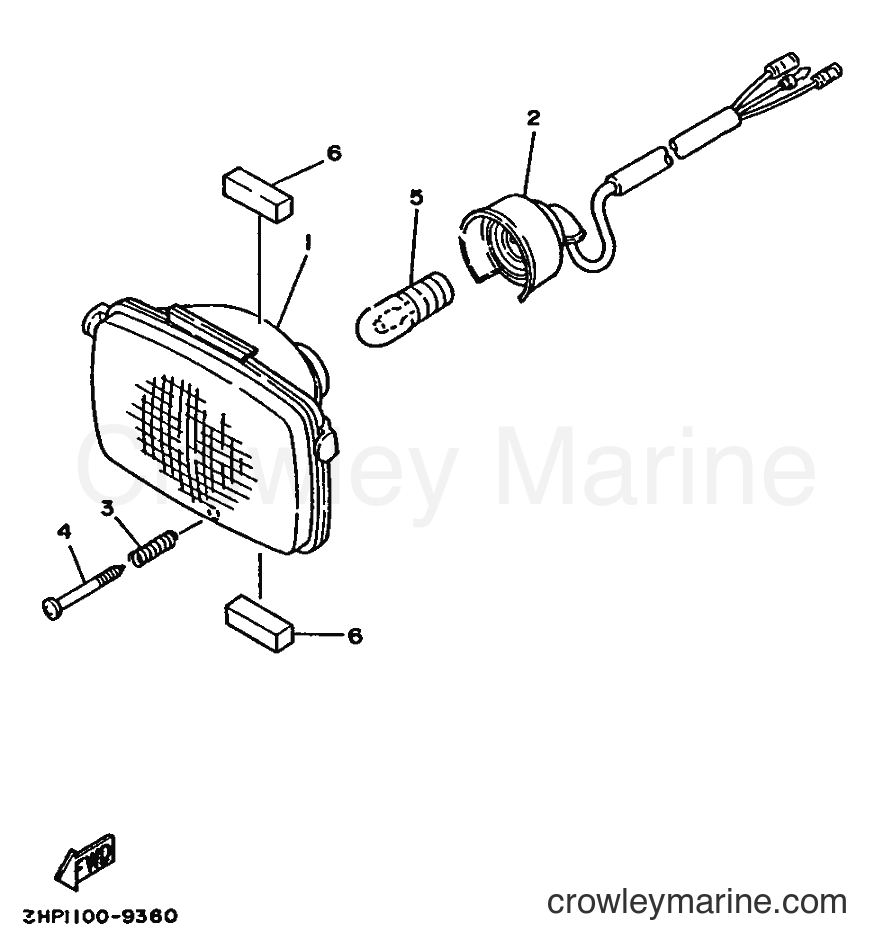 1995 ATV YFM350ER - YFM350ER (3HPF) [999] - HEADLIGHT