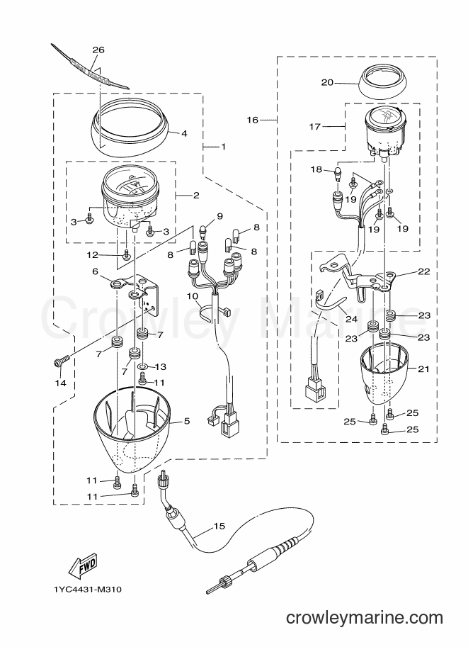 Yamaha Motors AF115F (1YC4) [010] - METER