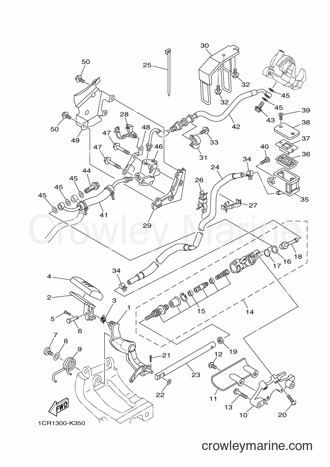 2012 Cruiser XV1900A - XV1900A (1CR3) [040] - REAR MASTER CYLINDER