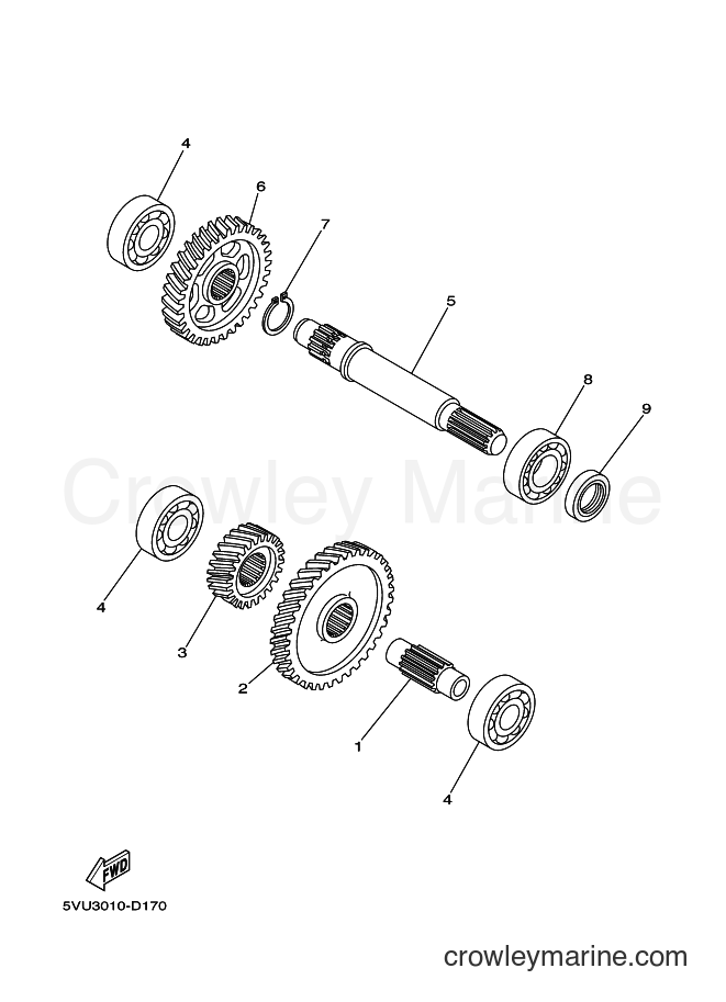 Yamaha Motors XP500A (1LD3) [010] - TRANSMISSION