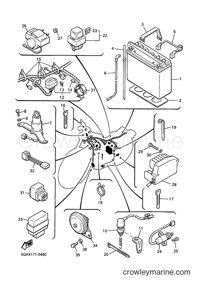 Yamaha Motors VMX12 (5GK4) [010] - ELECTRICAL 2
