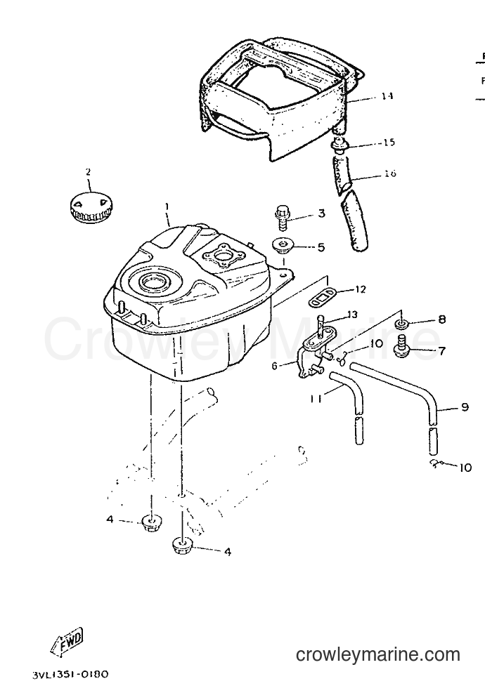 1996 Scooter CW50 - CW50 (4VV3) [999] - FUEL TANK