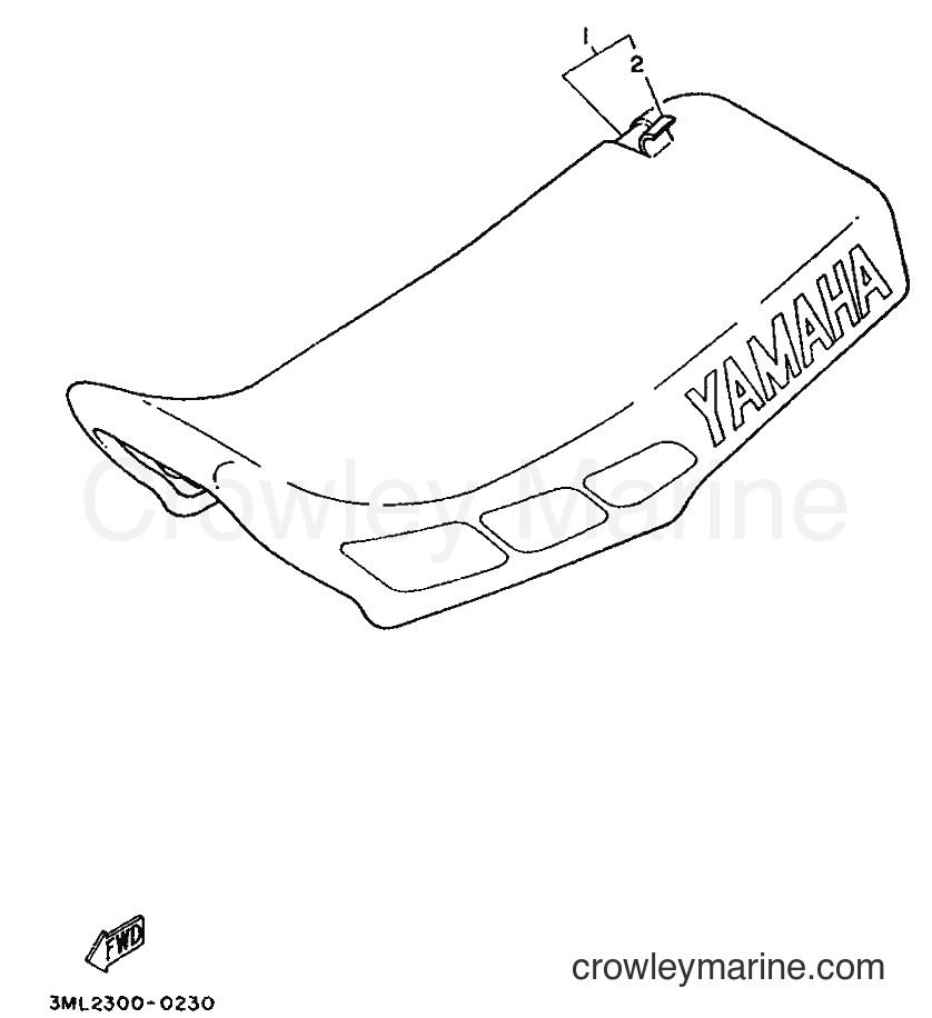 1990 Dirt Bike YZ80 - YZ80 (3ML2) [999] - SEAT