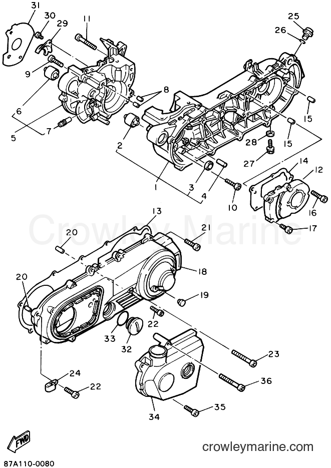 Yamaha Motors SV125E (88B1) [020] - CRANKCASE