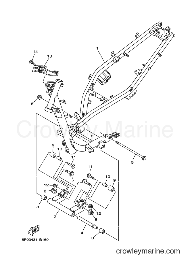 Yamaha Motors AT135 (5P14) [010] - FRAME