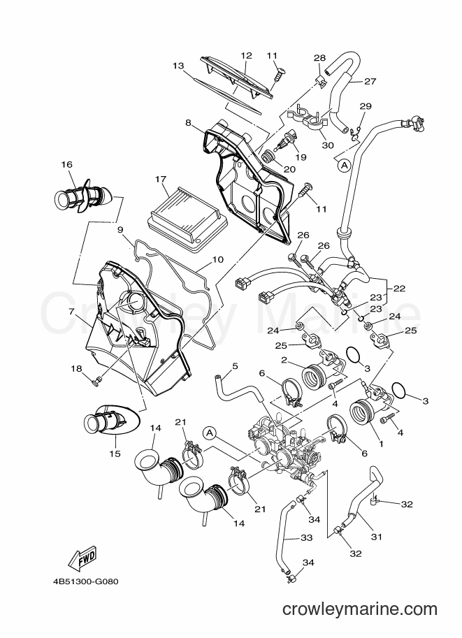 Yamaha Motors XP500 (4B5T) [010] - INTAKE